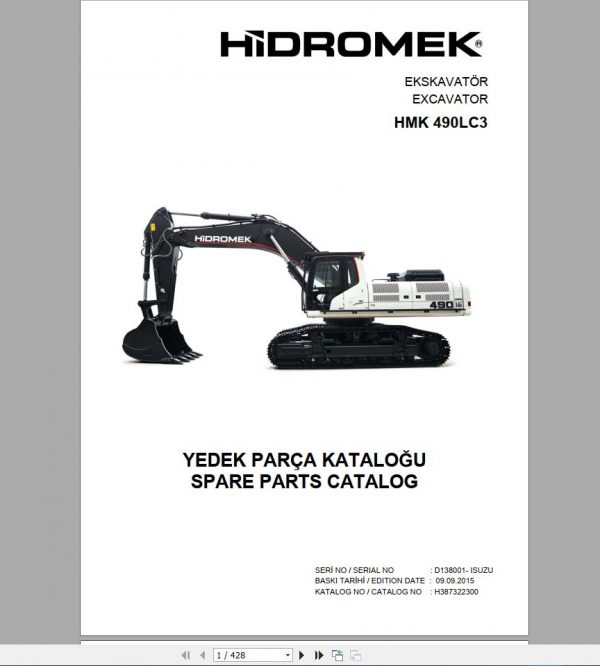 Hidromek Machinery 2021 PDF Spare Parts Catalogs 5