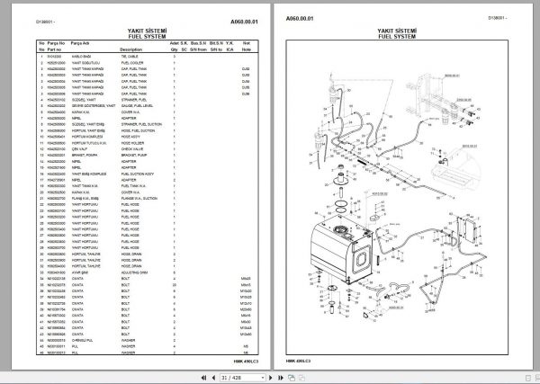 Hidromek Machinery 2021 PDF Spare Parts Catalogs 6