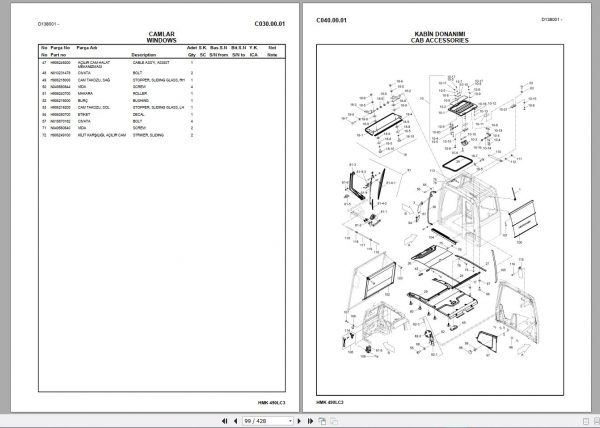 Hidromek Machinery 2021 PDF Spare Parts Catalogs 8