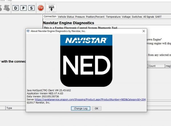 International Navistar Engine Diagnostics NED 05.2021