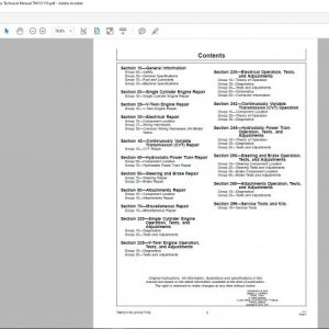 John Deere Lawn Tractors E100 E110 E120 E130 E140 E150 E160 E170 E180 Tech Manual TM151119 2
