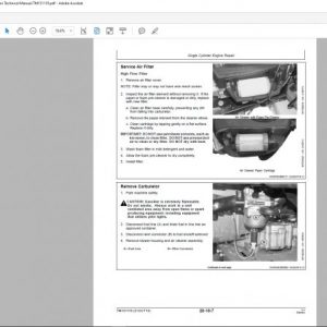 John Deere Lawn Tractors E100 E110 E120 E130 E140 E150 E160 E170 E180 Tech Manual TM151119 3