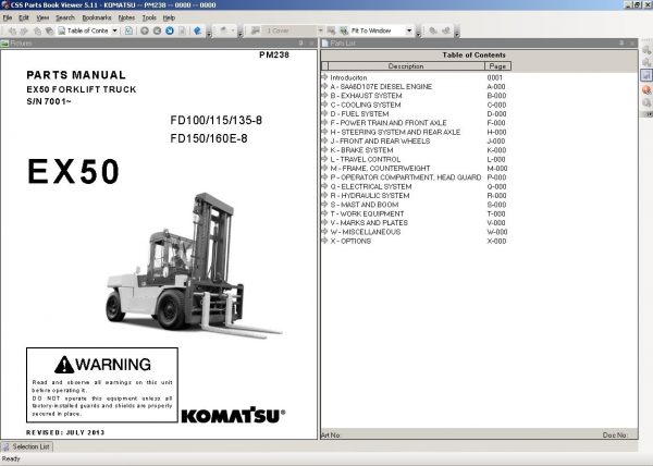 Komatsu Linkone CSS EPC Parts Viewer 5.11 2021 JAPAN EUR USA Spare Parts Catalog DVD 10