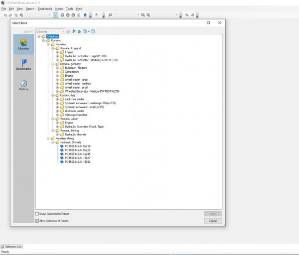 Komatsu Linkone CSS EPC Parts Viewer 5.11 2021 JAPAN EUR USA Spare Parts Catalog DVD 2