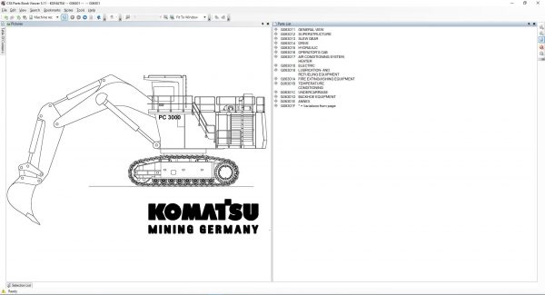 Komatsu Linkone CSS EPC Parts Viewer 5.11 2021 JAPAN EUR USA Spare Parts Catalog DVD 7