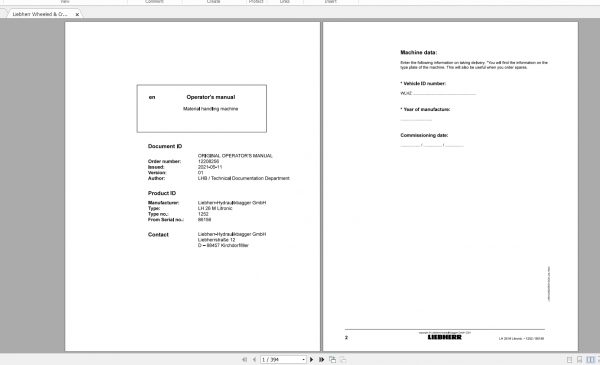 Liebherr Heavy Equipment Full Models Updated 03.2021 Operators Manuals DVD PDF 1