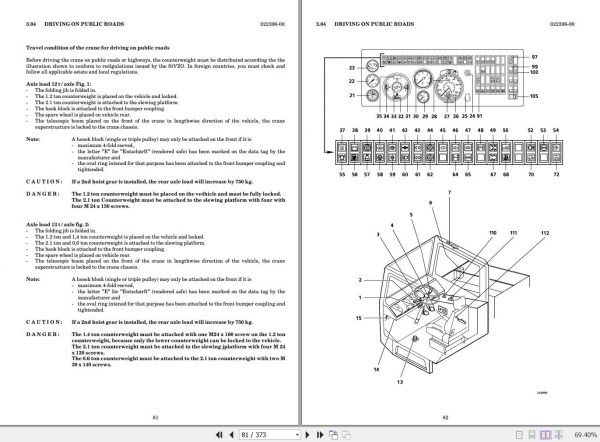 Liebherr LTM 1030 1 Mobile Crane with Telescopic Boom Operating Instructions 4