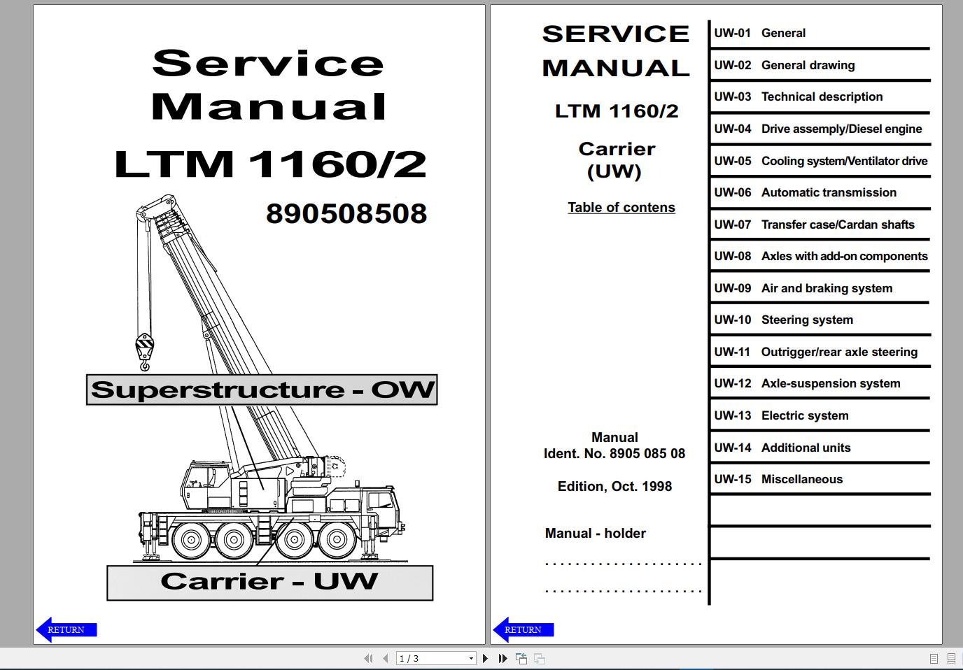 Liebherr LTM 1160 2 Service Manual English 2