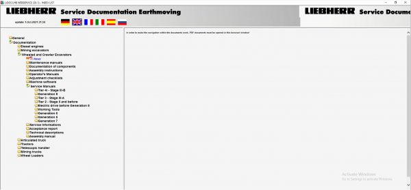 Liebherr Lidos COT LBH LFR LHB LWE LWT Online EPC Service Document Updated 10.2021 DVD 13