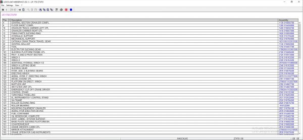 Liebherr Lidos COT LBH LFR LHB LWE LWT Online EPC Service Document Updated 10.2021 DVD 7