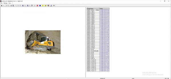 Liebherr Lidos COT LBH LFR LHB LWE LWT Online EPC Service Document Updated 10.2021 DVD 8