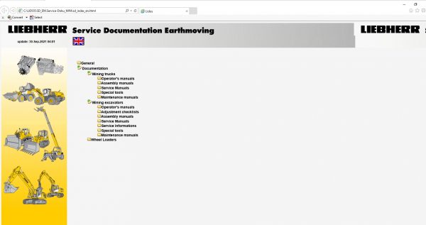 Liebherr Lidos Offline EN Mining Truck Excavator 10.2021 EPC Parts Catalog Service Documentation DVD 8