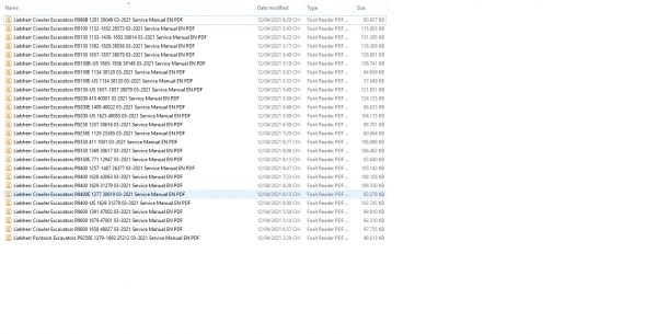Liebherr Mining Excavator 10.82GB PDF Updated 04.2021 Operating Manual DVD 1 1