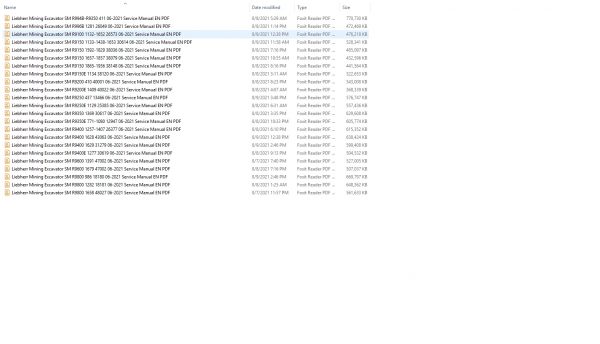 Liebherr Mining Excavators 62.3GB PDF Updated 06.2021 Service Manuals DVD 2