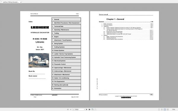 Liebherr Mining Excavators 62.3GB PDF Updated 06.2021 Service Manuals DVD 3