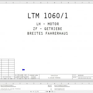 Liehberr Mobile Crane LTM 1060 1 Service Manual Electrical Hydraulic Schematic Diagram 7