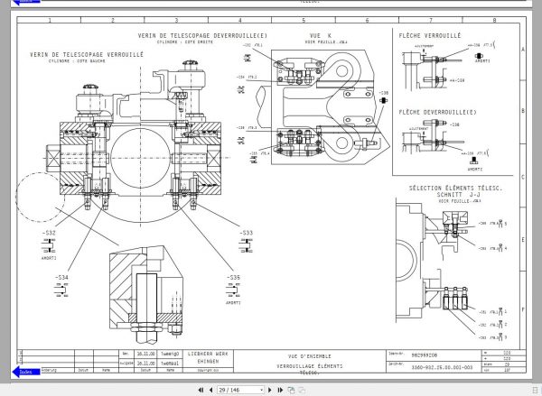 Liehberr Mobile Crane LTM 1160 2 Electrical Hydraulic Schematic Diagram 3