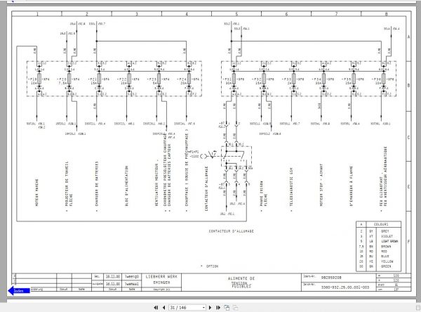 Liehberr Mobile Crane LTM 1160 2 Electrical Hydraulic Schematic Diagram 4