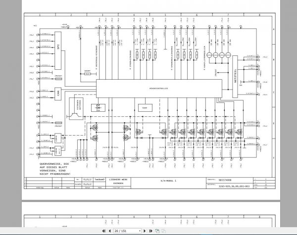 Liehberr Mobile Crane LTM 1250 6.1 Operating Instruction Spares Parts Catalog Schematic Diagram 7