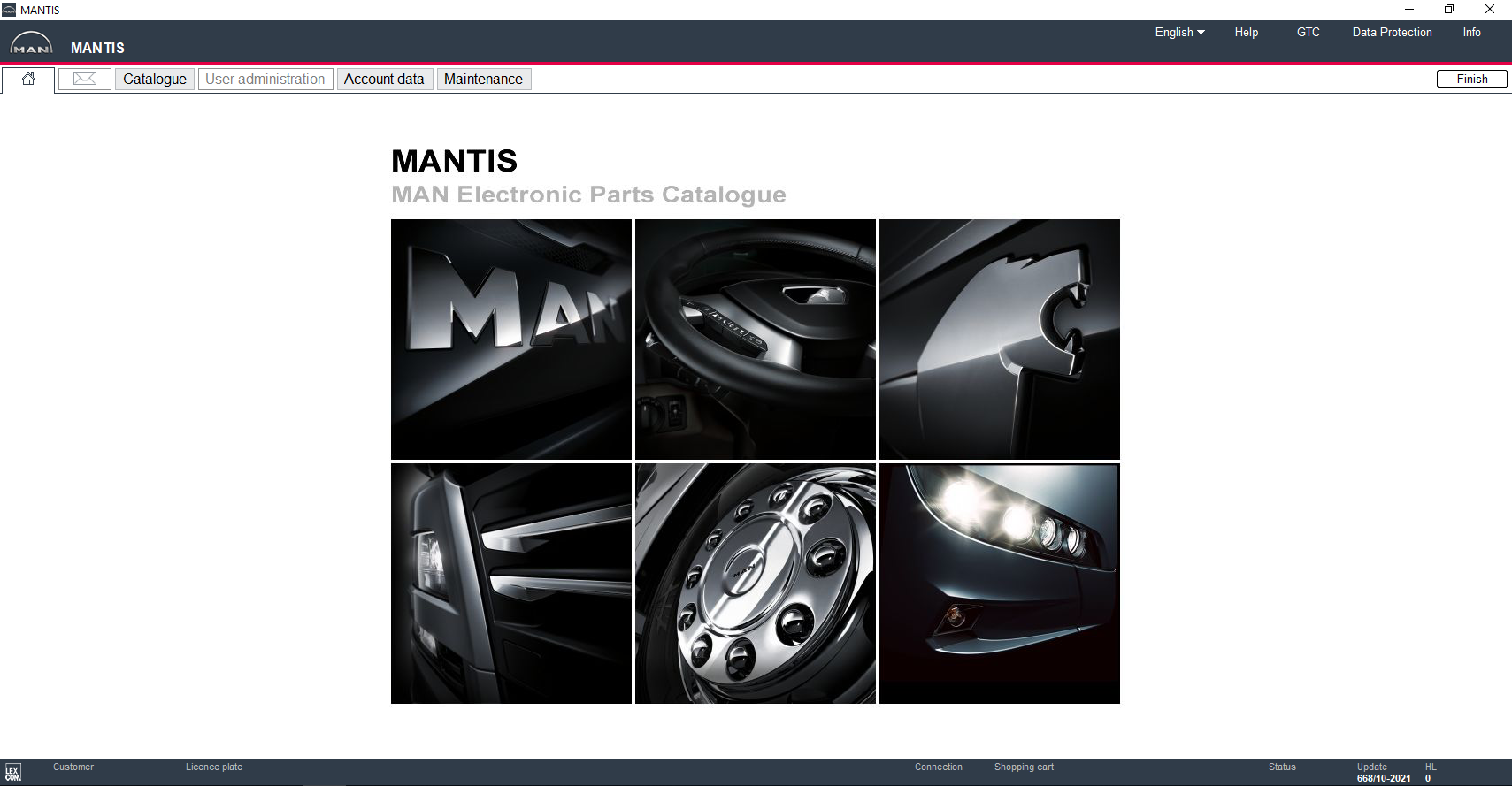 MAN MANTIS v668 EPC 10.2021 Spare Parts List DVD How To Install Setting