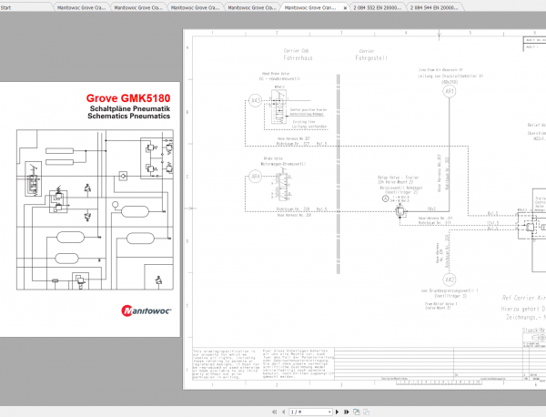 Manitowoc Grove Cranes GMK 5180 Shop Manuals 6