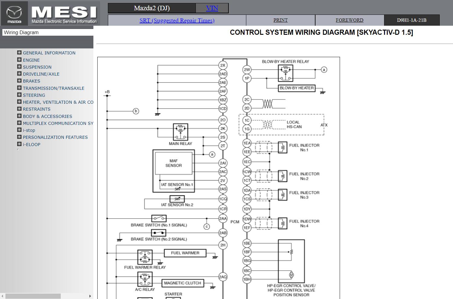 Mazda 2 DJ 2014 2017 Workshop Manual 1