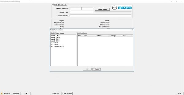 Mazda China EPC 10.2021 Spare Parts Catalog DVD 1