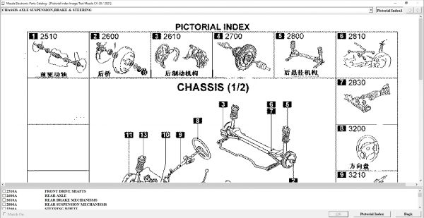 Mazda China EPC 10.2021 Spare Parts Catalog DVD 7