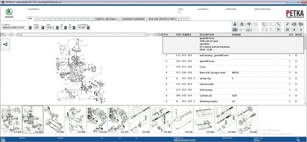 PETKA 8.3 Volkswagen Seat Skoda Audi Commercial Vehicles Porsche 09.2021 Spare Parts Catalog DVD 10