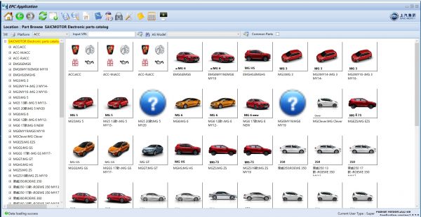 SAIC MOTOR Updated 06.2021 Electronic Spare Parts Catalog DVD 1