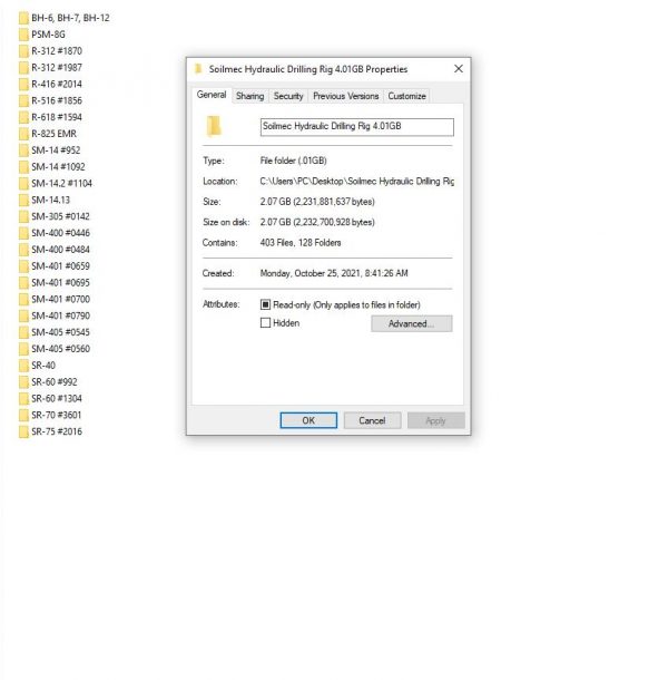 Soilmec Hydraulic Drilling Rig 4.01GB PDF Service and Part Manual DVD 1