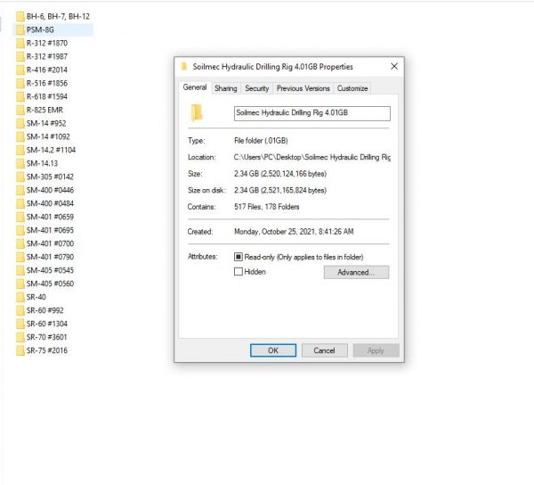 Soilmec Hydraulic Drilling Rig 4.01GB PDF Service and Part Manual DVD 8