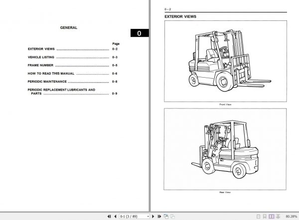 Toyota Forklift 5FG10 30 5FD10 30 Repair Manual CE001 1 2