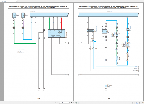Toyota Frotuner EWD 05.2020 Electrical Wiring Diagram 1