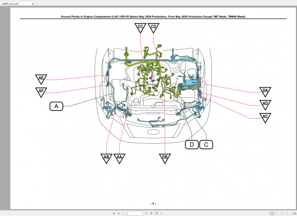 Toyota Frotuner EWD 05.2020 Electrical Wiring Diagram 3