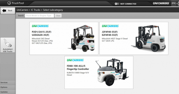 TruckTool 3.10 10.2021 Diagnostic Program for MitsubishiCatTCMUniCarriers Rocla 7