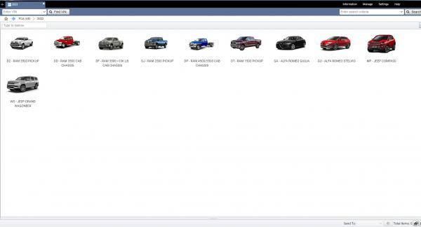 VM Ware Chrysler Fiat FCA EPC5 International 10.2021 Spare Parts Catalog DVD 3