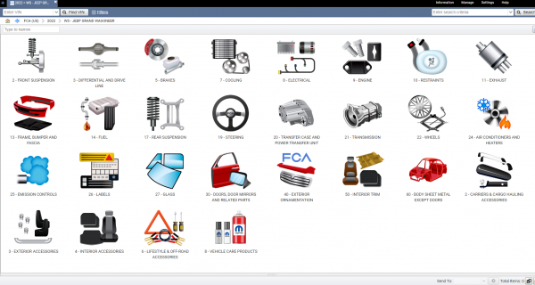 VM Ware Chrysler Fiat FCA EPC5 International 10.2021 Spare Parts Catalog DVD 6