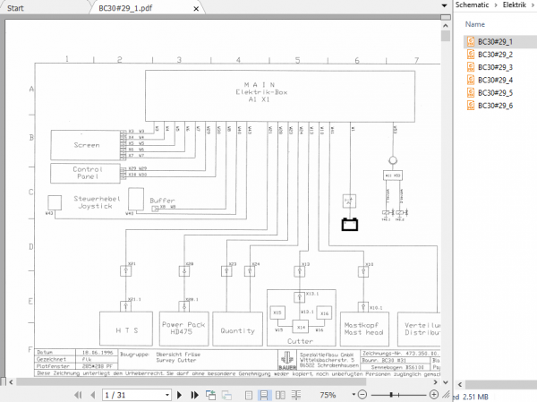BAUER BC30 29 HD475 29 BS6100 Instruction Manual Spare Part List Schematics 4