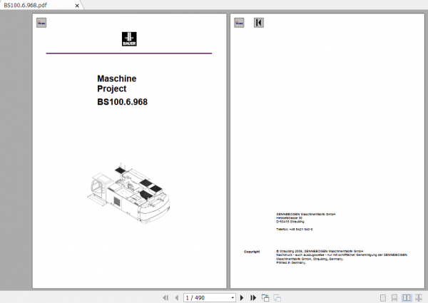 BAUER BC32 0389 Foundation Manual Instruction Manuals Spare Part Lists Schematic 5