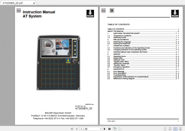 BAUER BG15V 1531 Instruction Manual Spare Part List Schematics Additional Document 2
