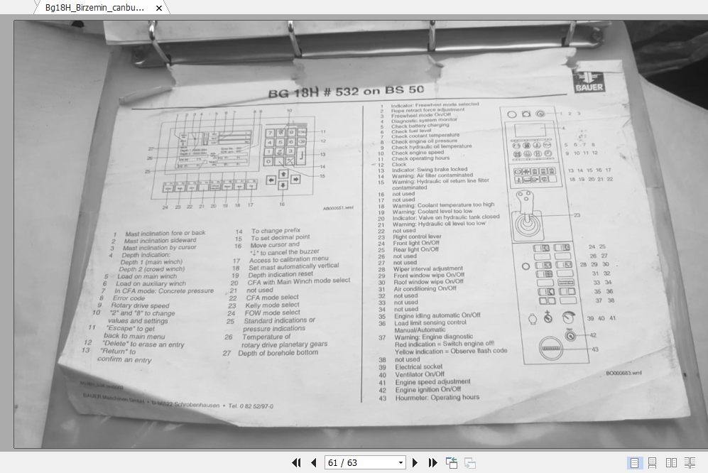BAUER BG18H Electrical Schematics 1