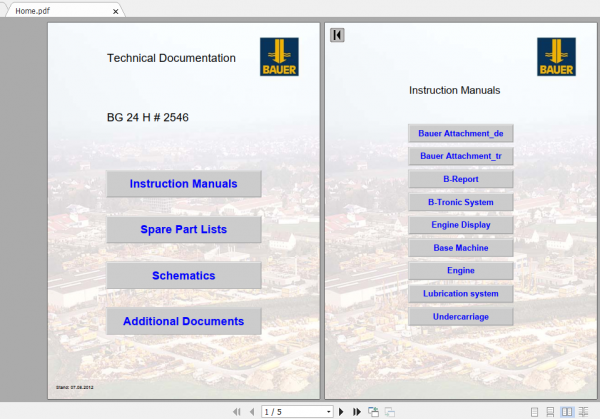 BAUER BG24H 2546 Instruction Manual Spare Part List Schematics Additional Document 1