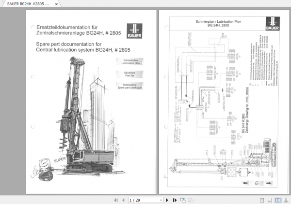 BAUER BG24H 2805 Electrical Hydraulic Schematics 0