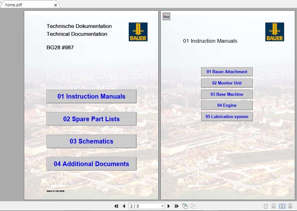 BAUER BG28 987 Instruction Manual Spare Part List Schematics Additional Document 1