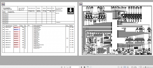 BAUER BGH20 1243 Electrical Hydraulic Schematics 3