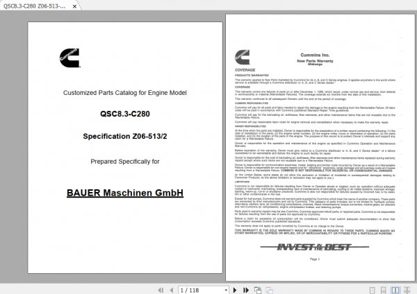 BAUER GB34 0195 Instruction Manual Spare Part List Schematics Additional Document 3