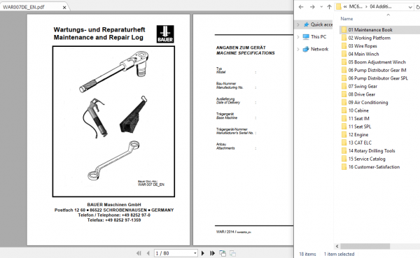 BAUER MC64 0237 Instruction Manual Spare Part List Schematics Additional Document 5