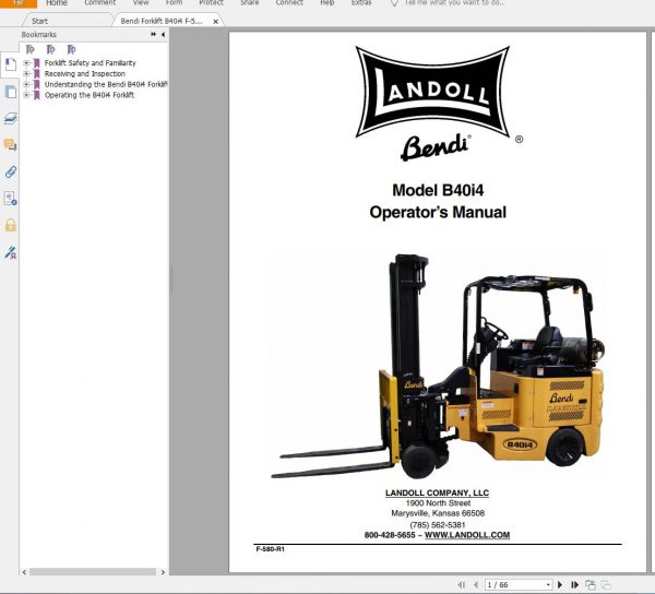 BENDI Landoll Forklift 2.23 GB PDF Service Part Manual DVD 0
