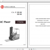 BT Forklift C4E160NLC4E200NLC4E250NVC4E300NV Maintenance Service Manual Diagram 1